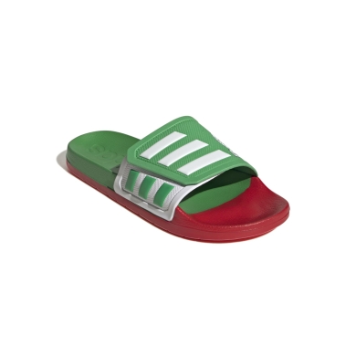 adidas Slides Adilette TND Mexico (Velcro Closure, Cloudfoam Midsole) Green/Red - 1 Pair